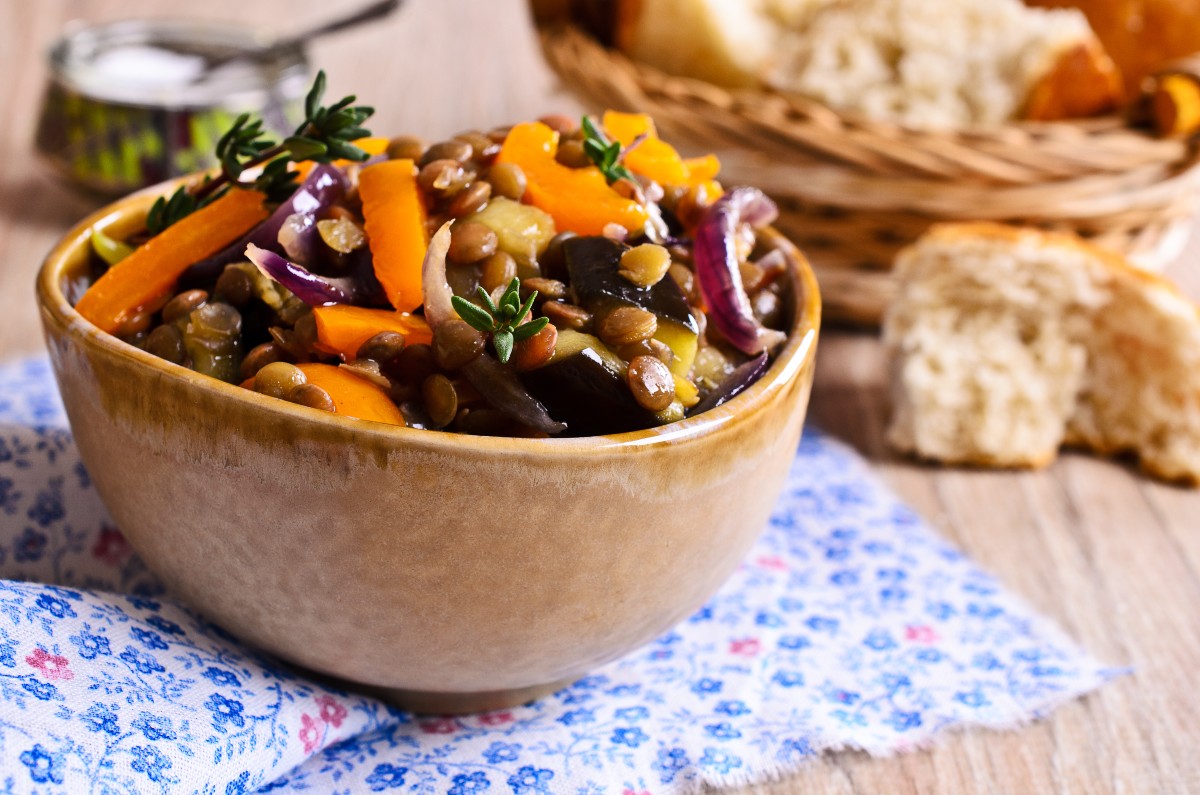 ricetta insalata arance e lenticchie