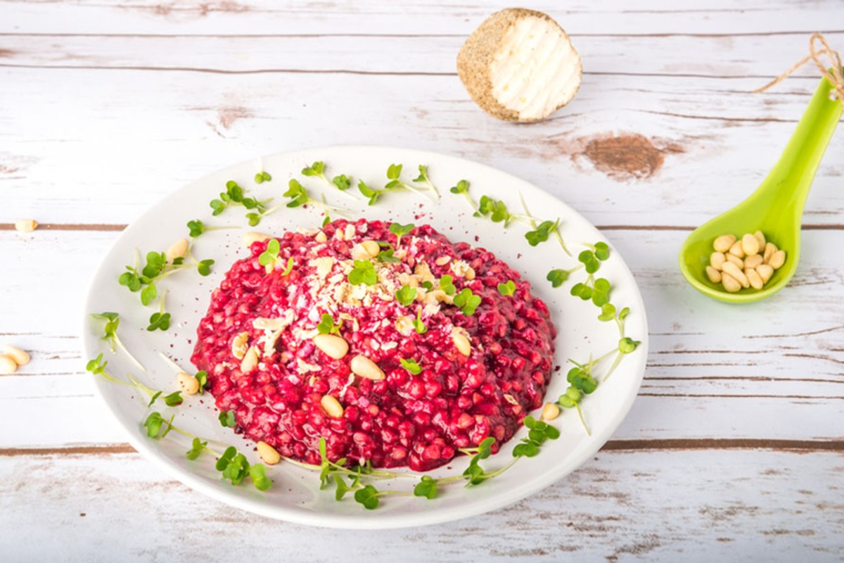 risotto alla barbietola rossa
