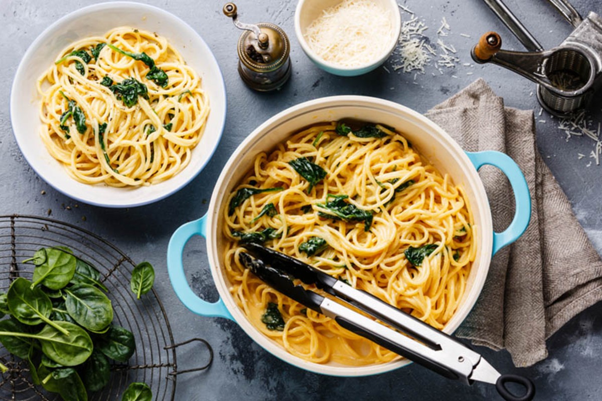 spaghetti spinaci