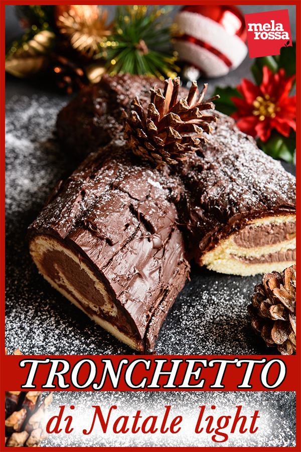 Tronchetto Di Natale Con Ricotta E Cioccolato.Tronchetto Di Natale Senza Burro E Panna Ricette Light Melarossa