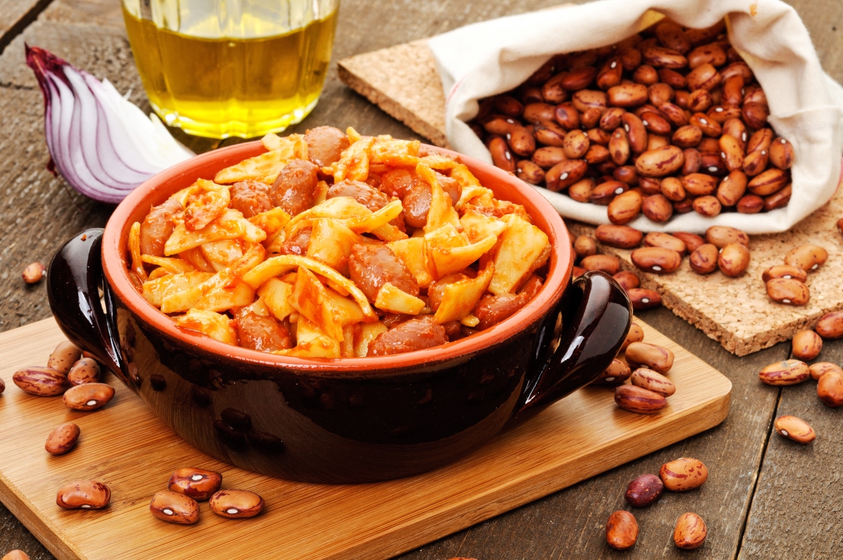 frumento a dieta: pasta e fagioli