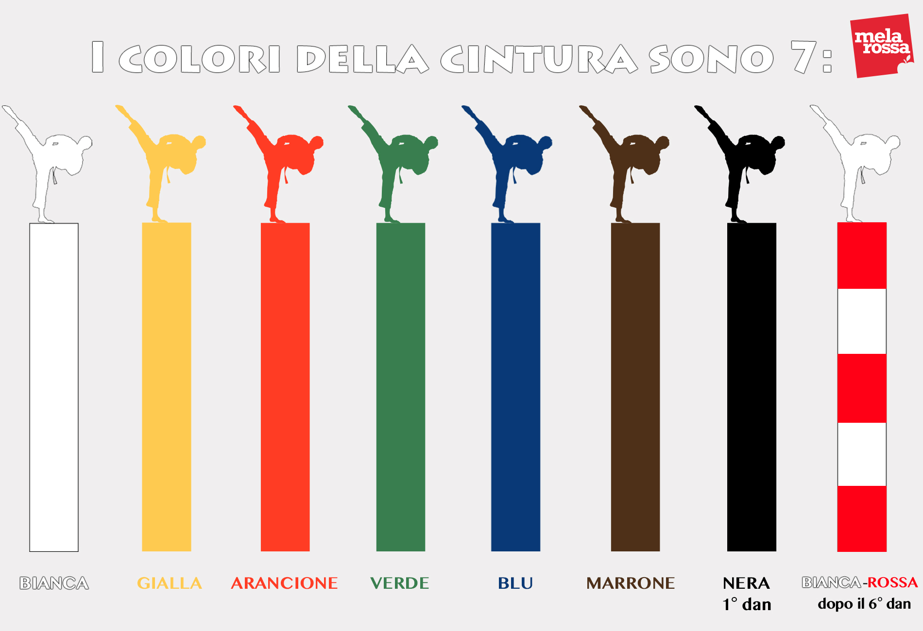 colori della cintura karate 