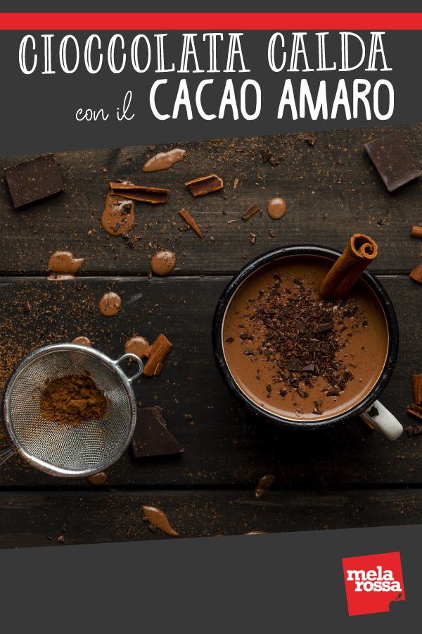 cioccolata calda con il cacao amaro