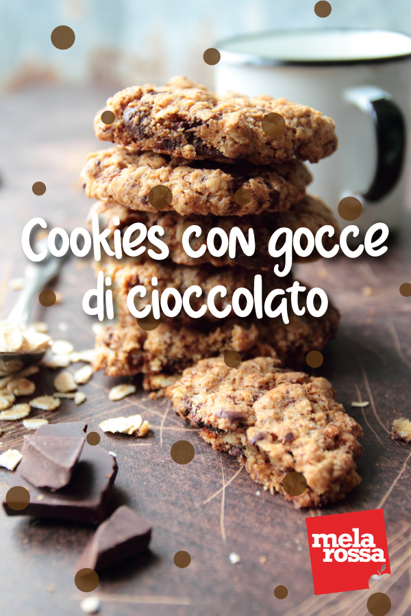 cookies con gocce di cioccolato