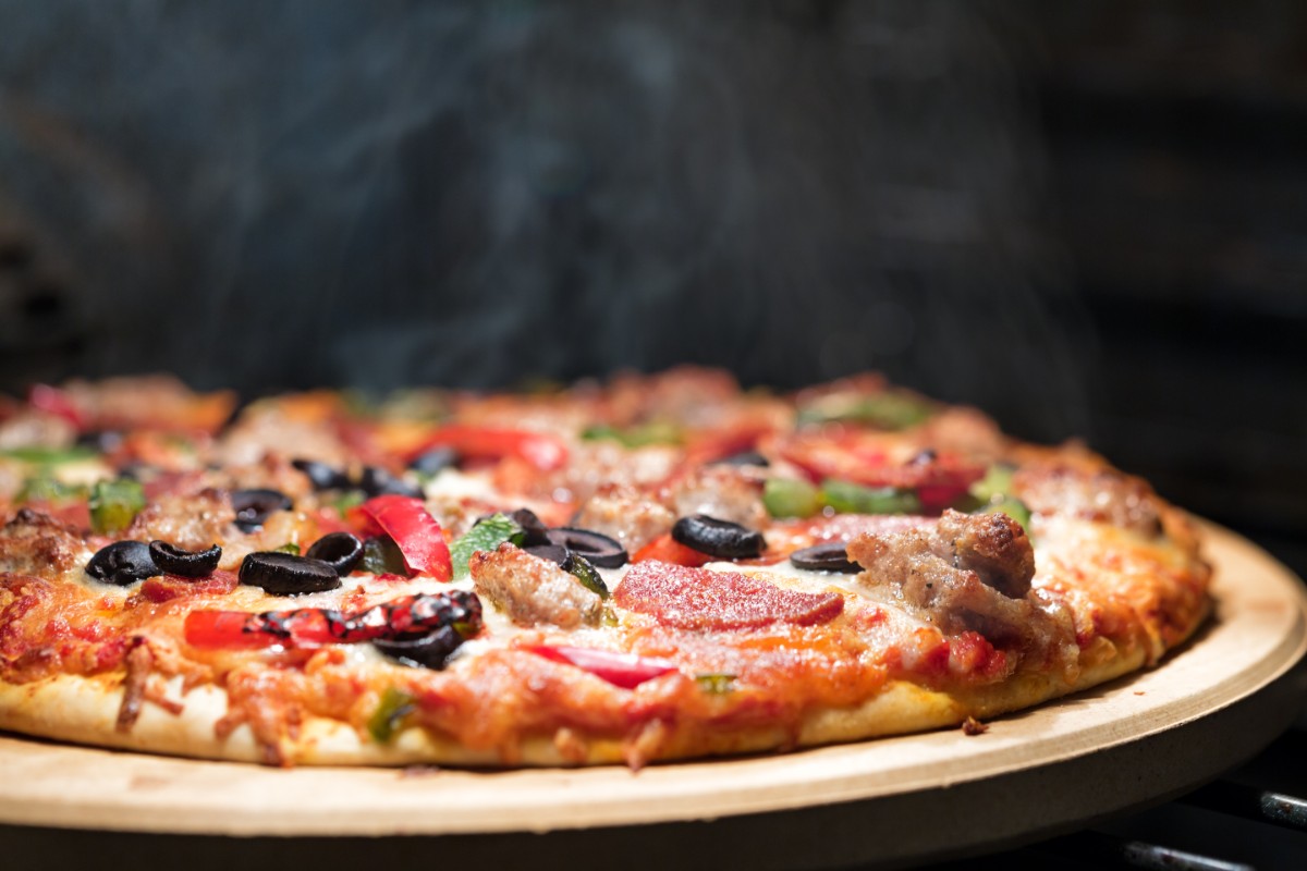 pizza peperoni olive