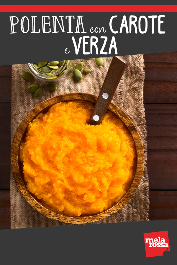polenta con carote e verza pin