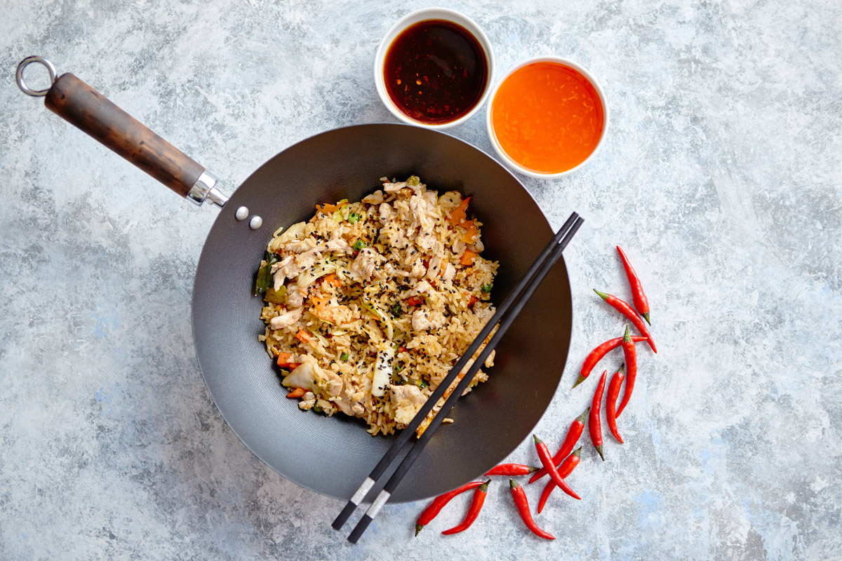 riso metodi cottura wok