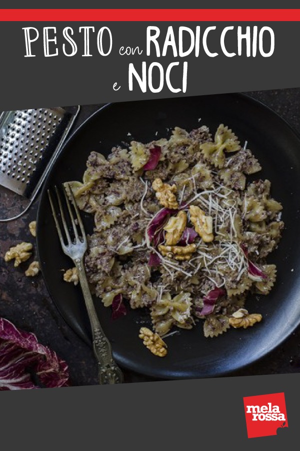 Pesto con radicchio e noci, la ricetta