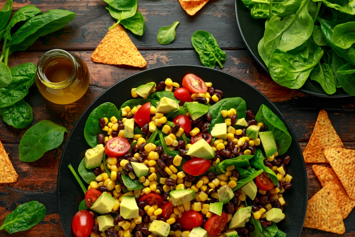 ricette col mais: insalata di avocado