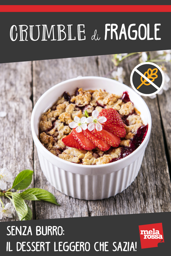 crumble di fragole senza burro