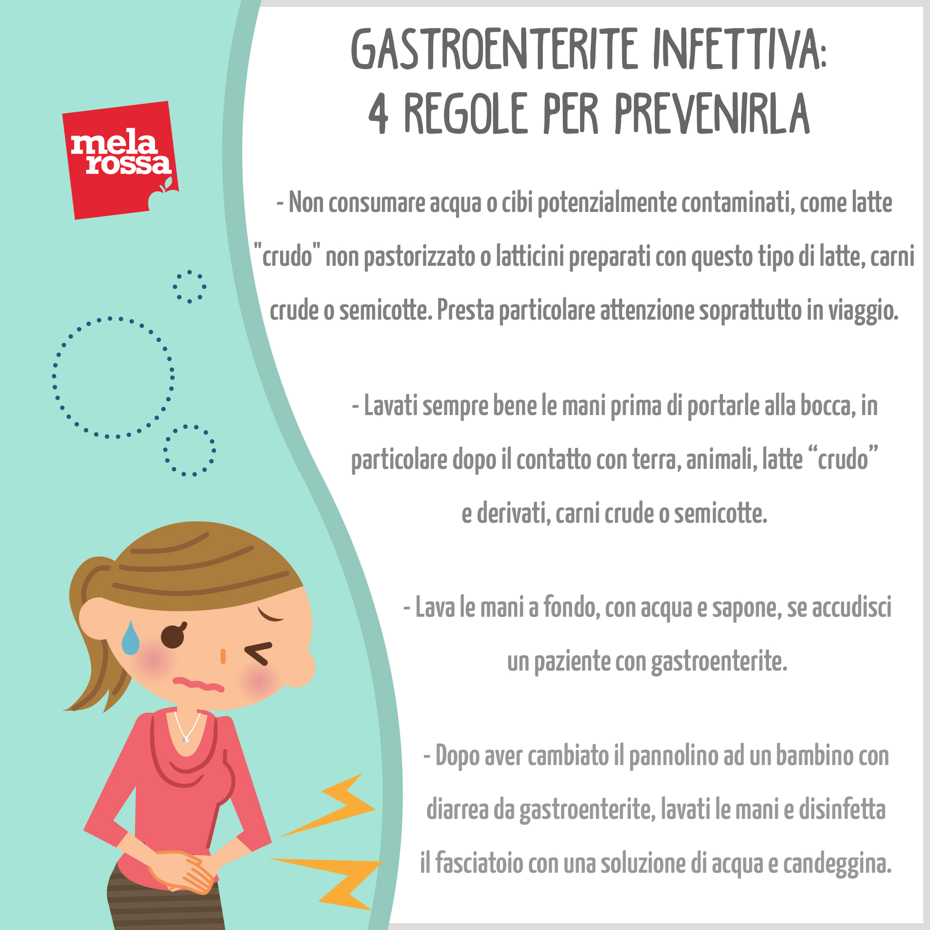 Gastroenterite infettiva: 4 regole per prevenirla