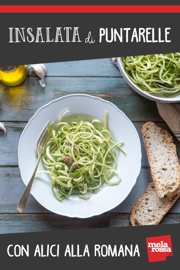 insalata di puntarelle con alici alla romana