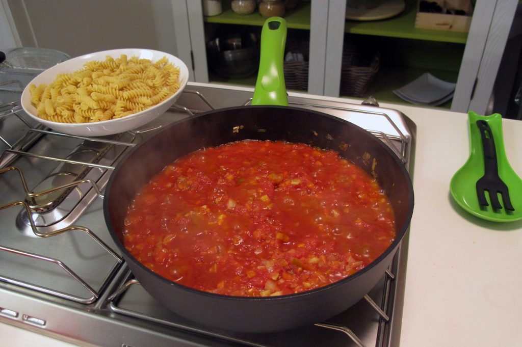 pasta sugo ebollizione