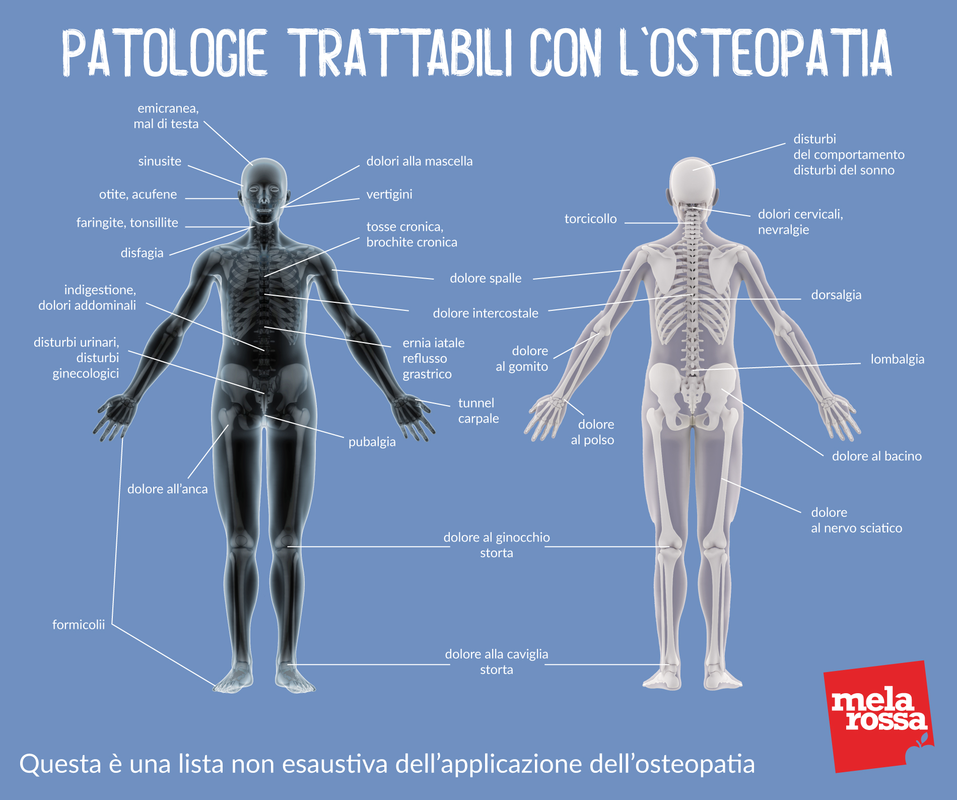 patologie trattabili con osteopatia