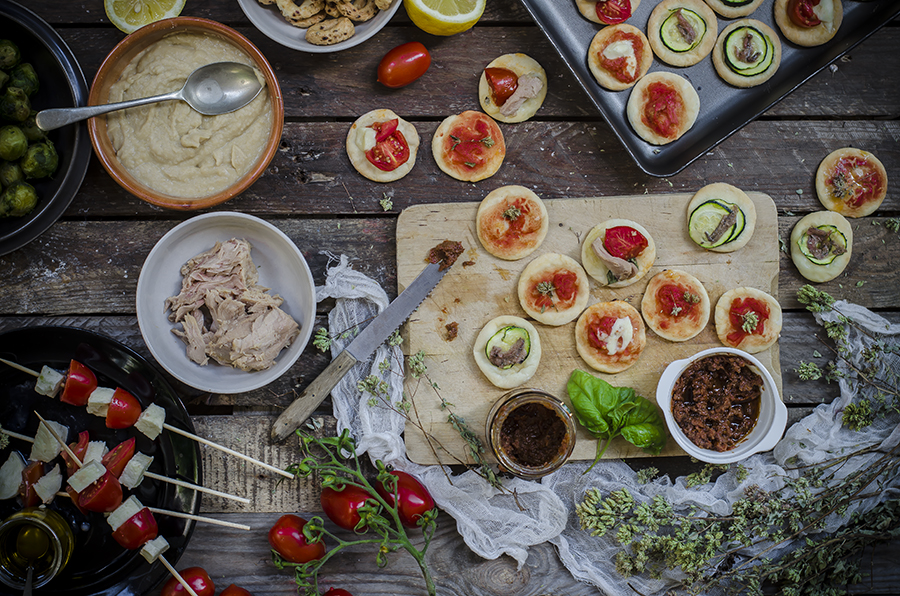 ricette con i bambini: pizzette allo yogurt