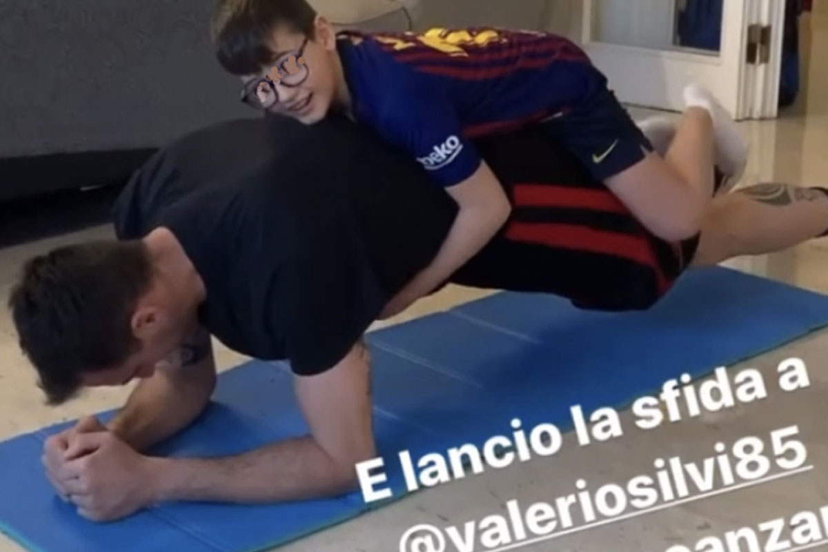 plank challenge calciatori torino