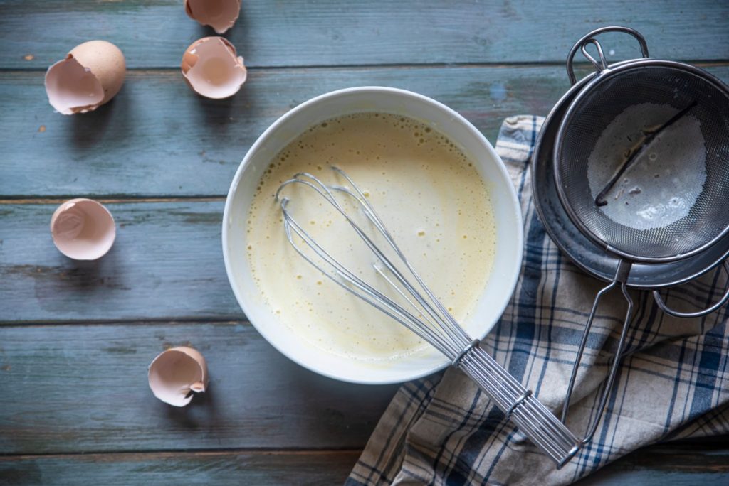 preparazione latte e tuorli 1