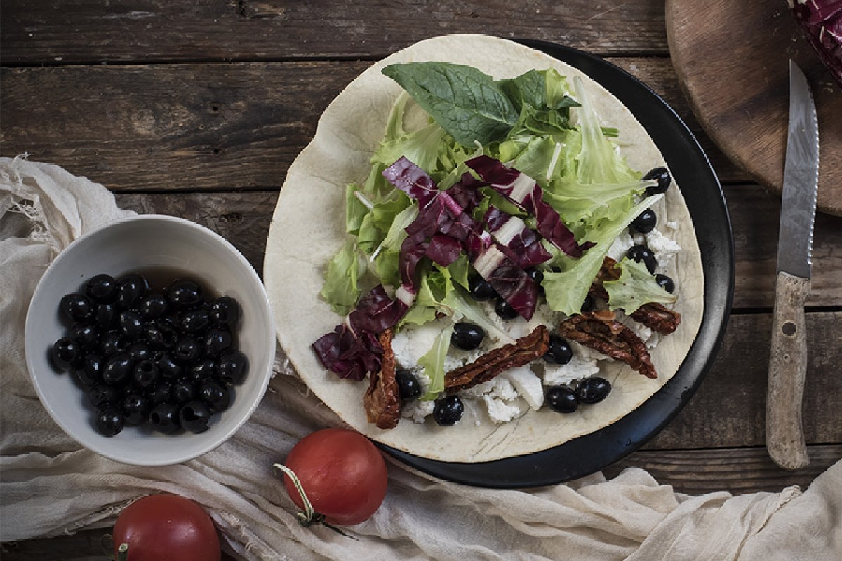 piadina pomodori secchi e olive