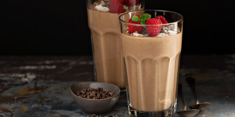 smoothie carruba banana pere