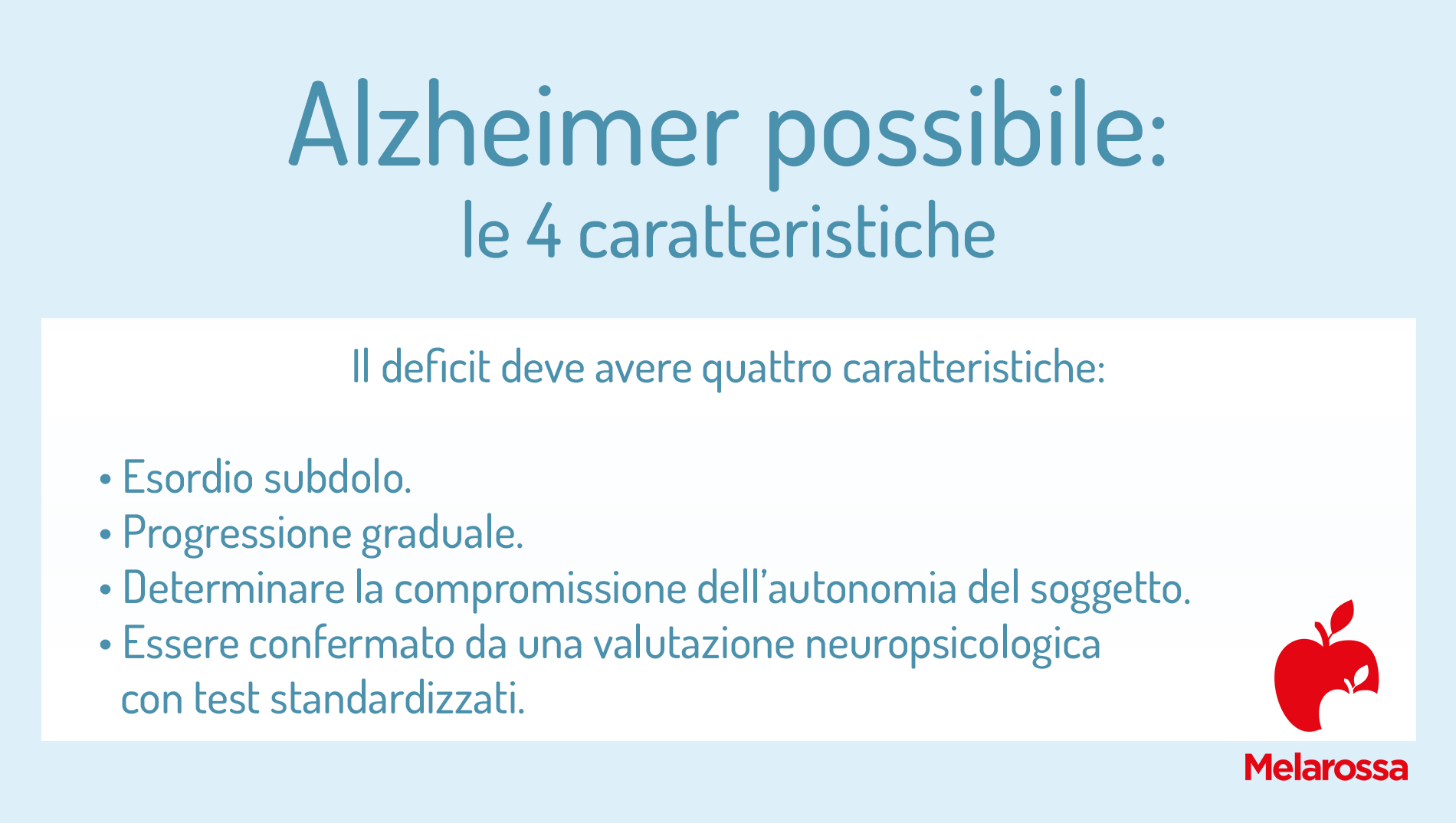 Alzheimer 4 caratteristiche