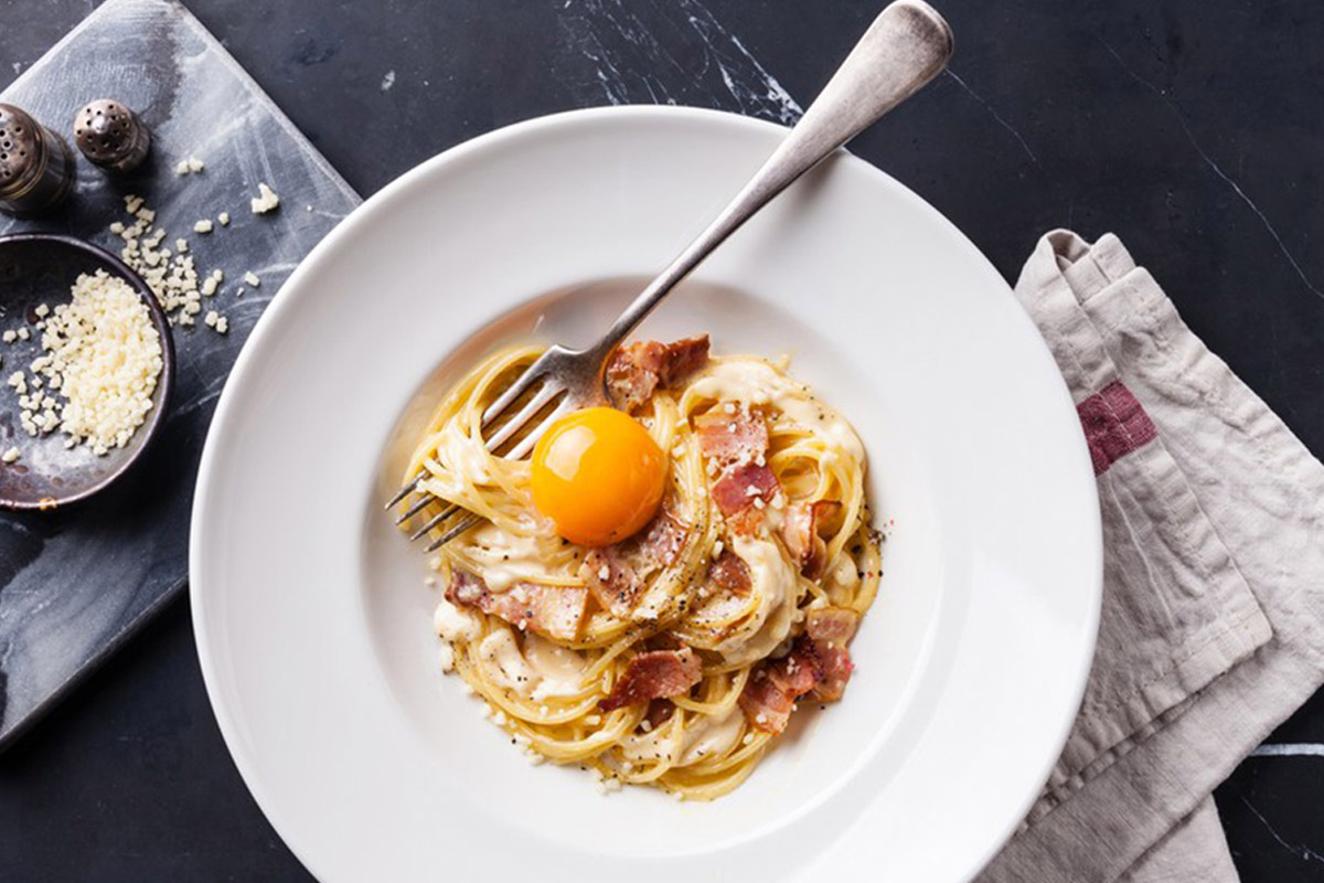 pasta alla carbonara light