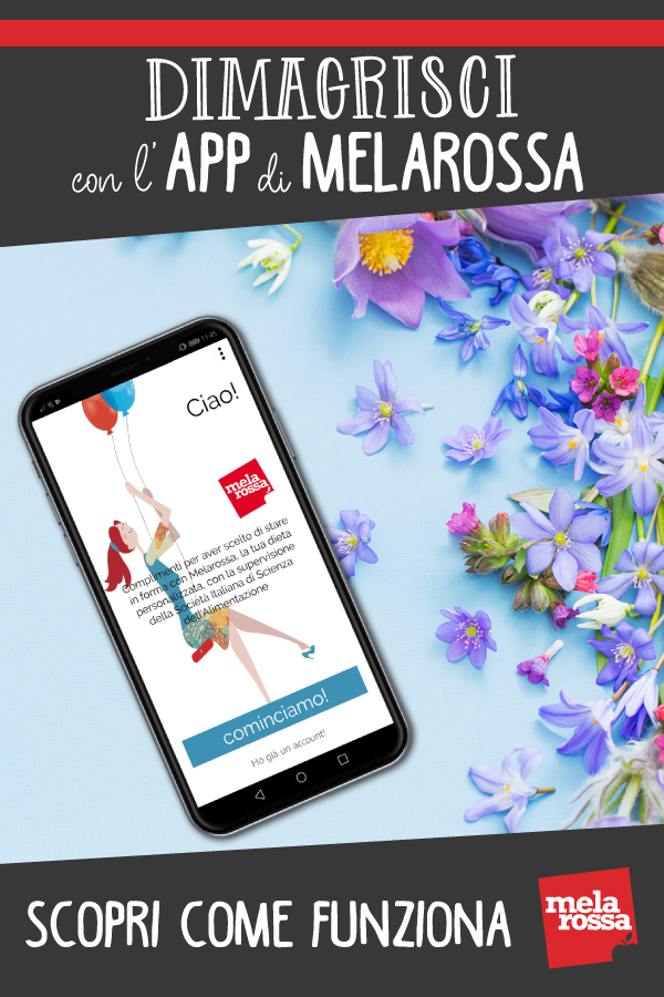 dimagrisci con l'app Melarossa