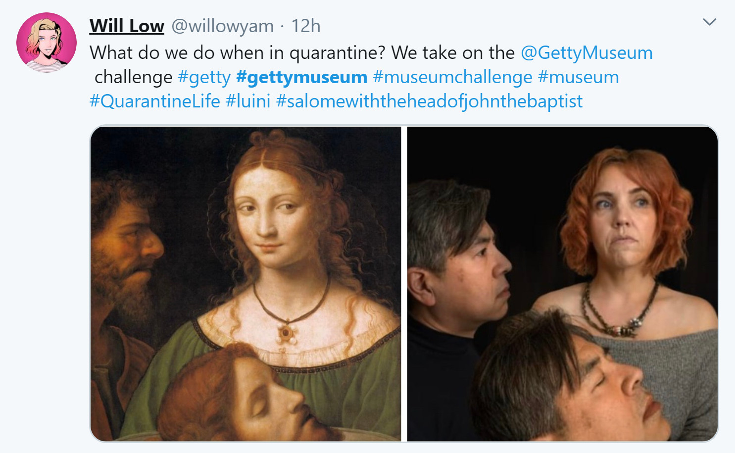 museo getty challenge salome