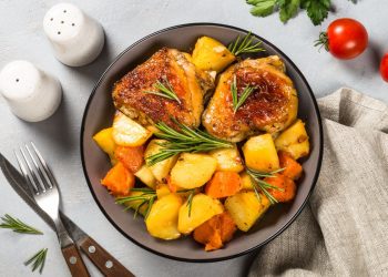 pollo al forno con patate