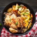 Pollo al forno con patate ricetta