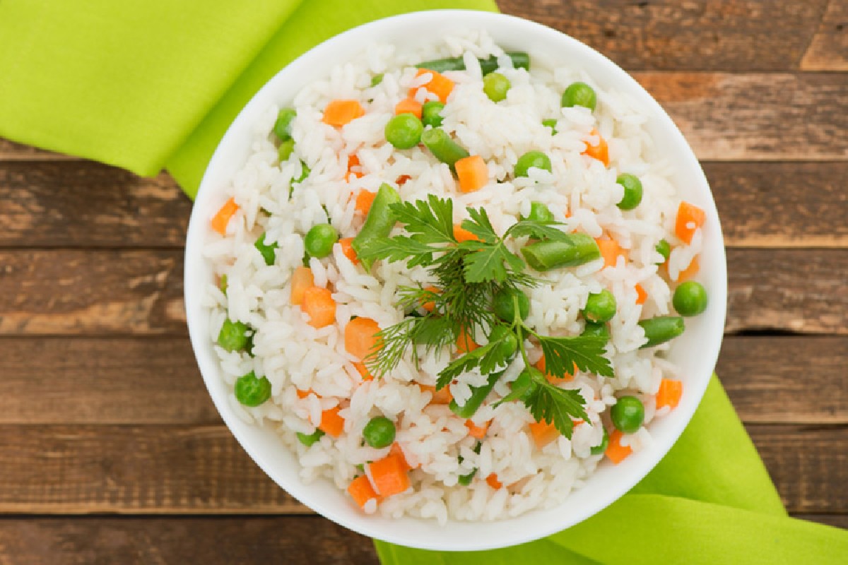 risotto con verdure primaverili