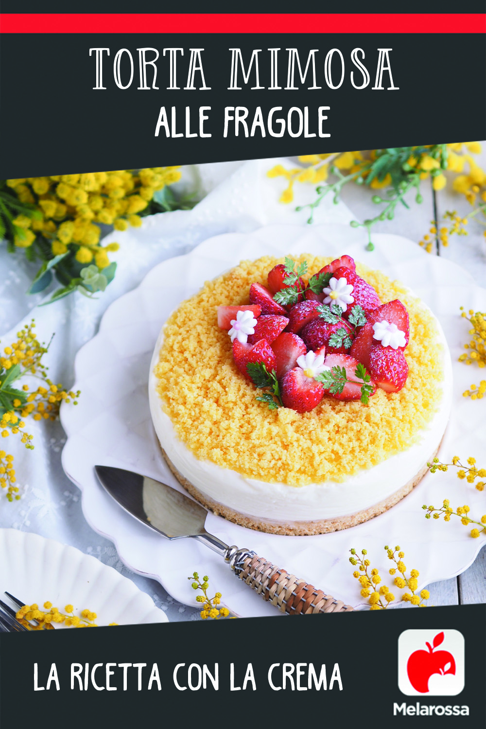 torta mimosa alle fragole