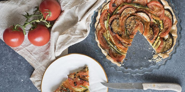 torta salata con verdure