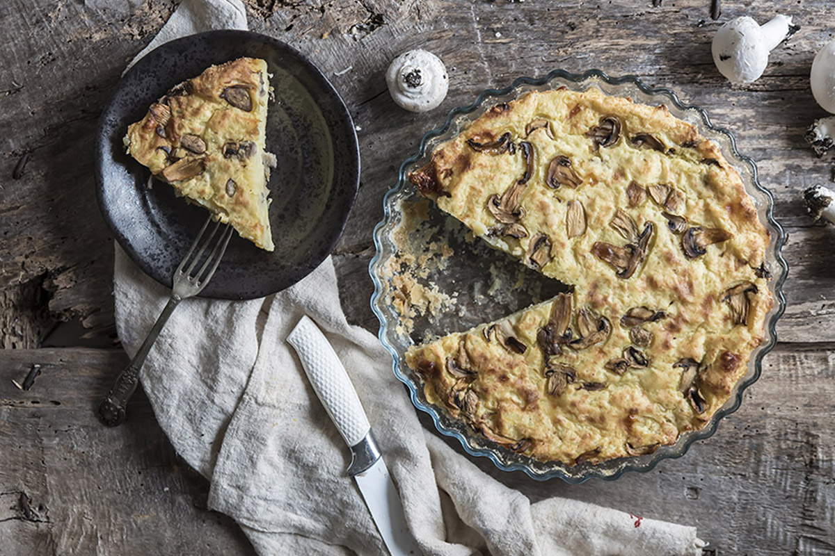 gateau di patate e funghi