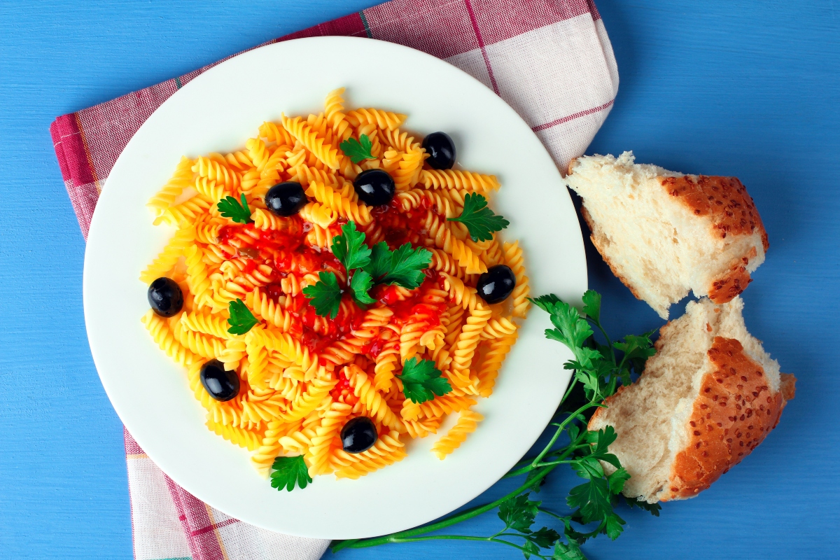 origano: fusilli alle olive 