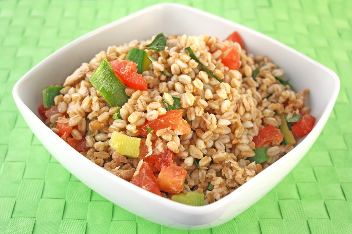 orzo con pomodorini e olive
