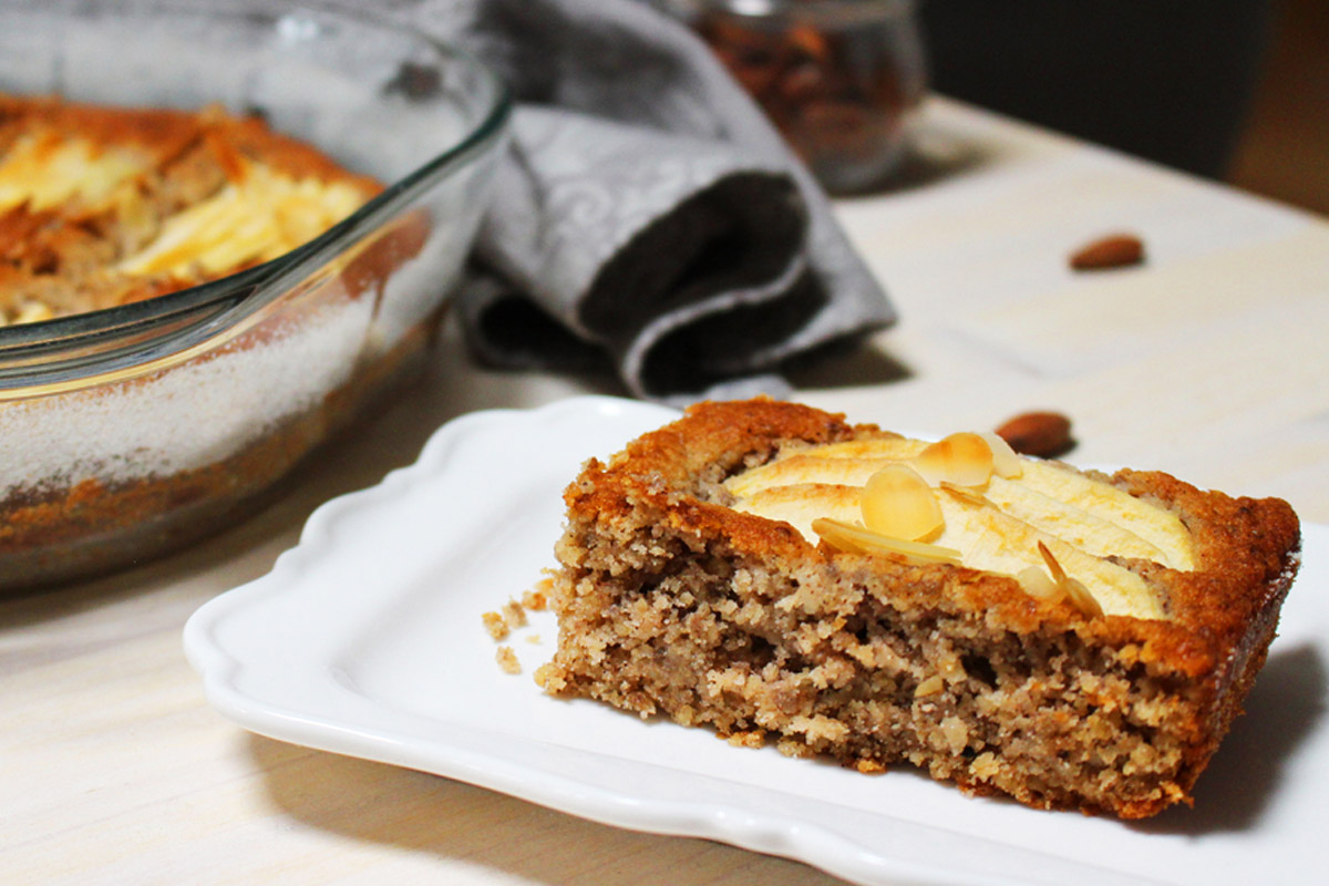 torta di mele senza glutine, con grano saraceno