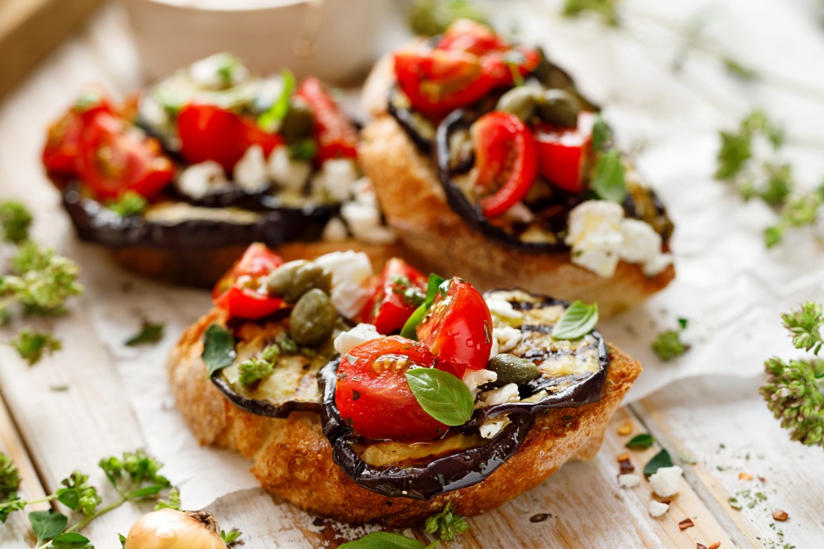 bruschetta con melanzane