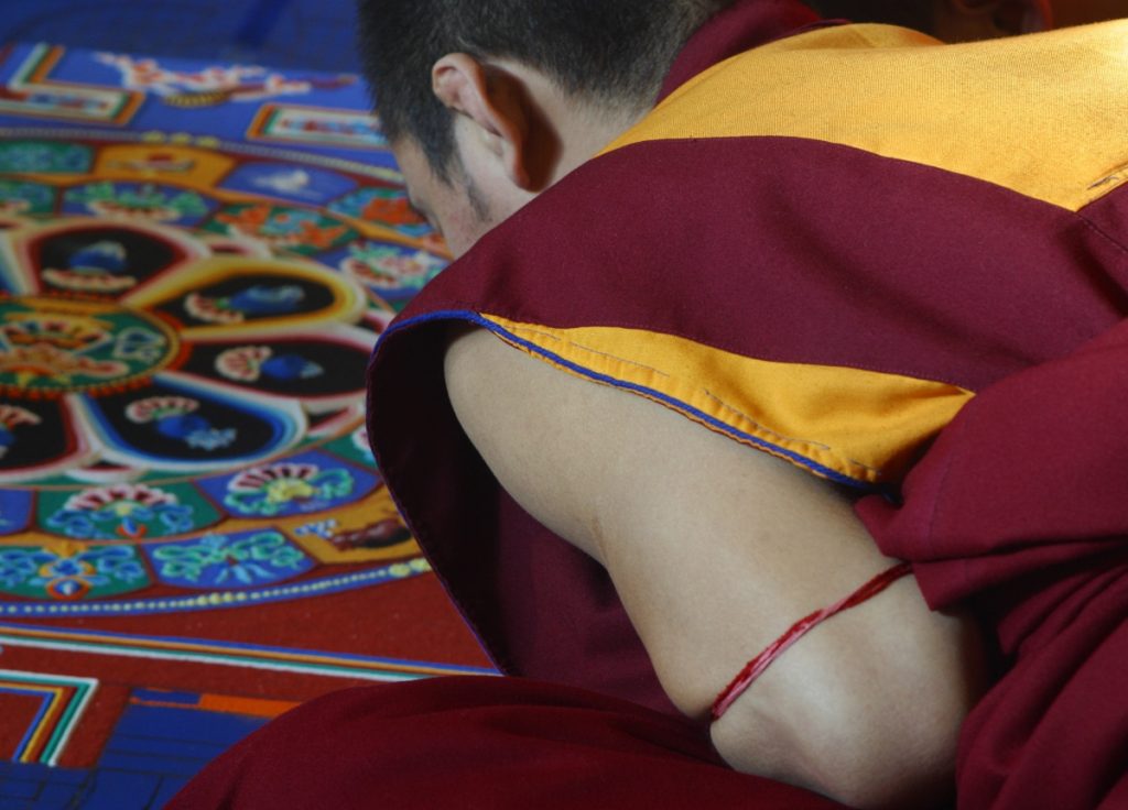 mandala di sabbia Tibet