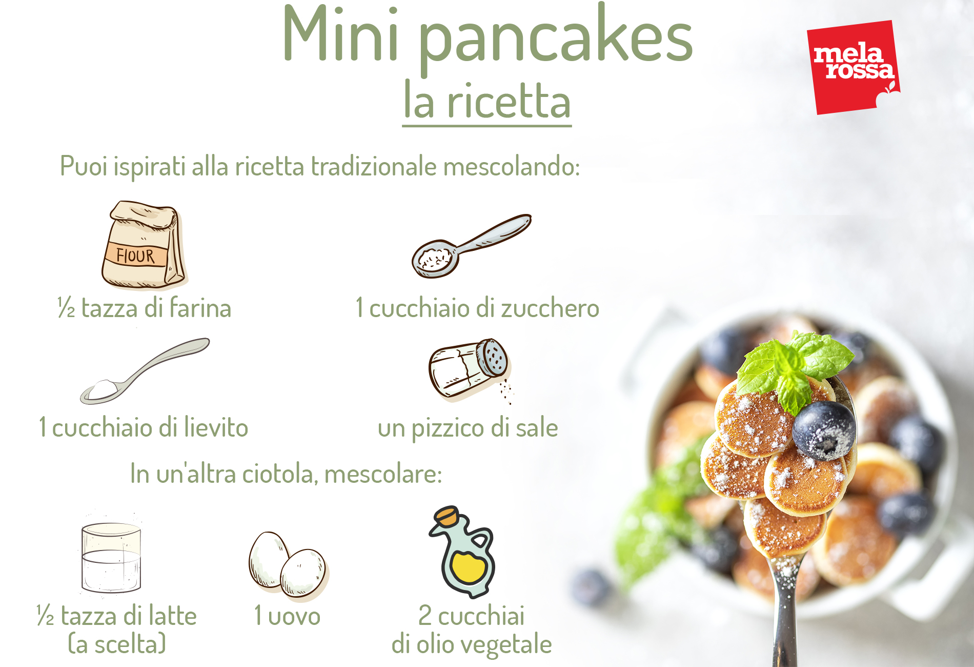 Mini pancakes: la ricetta