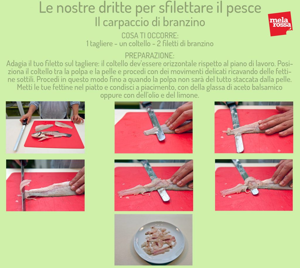 sfilettare pesce carpaccio 1