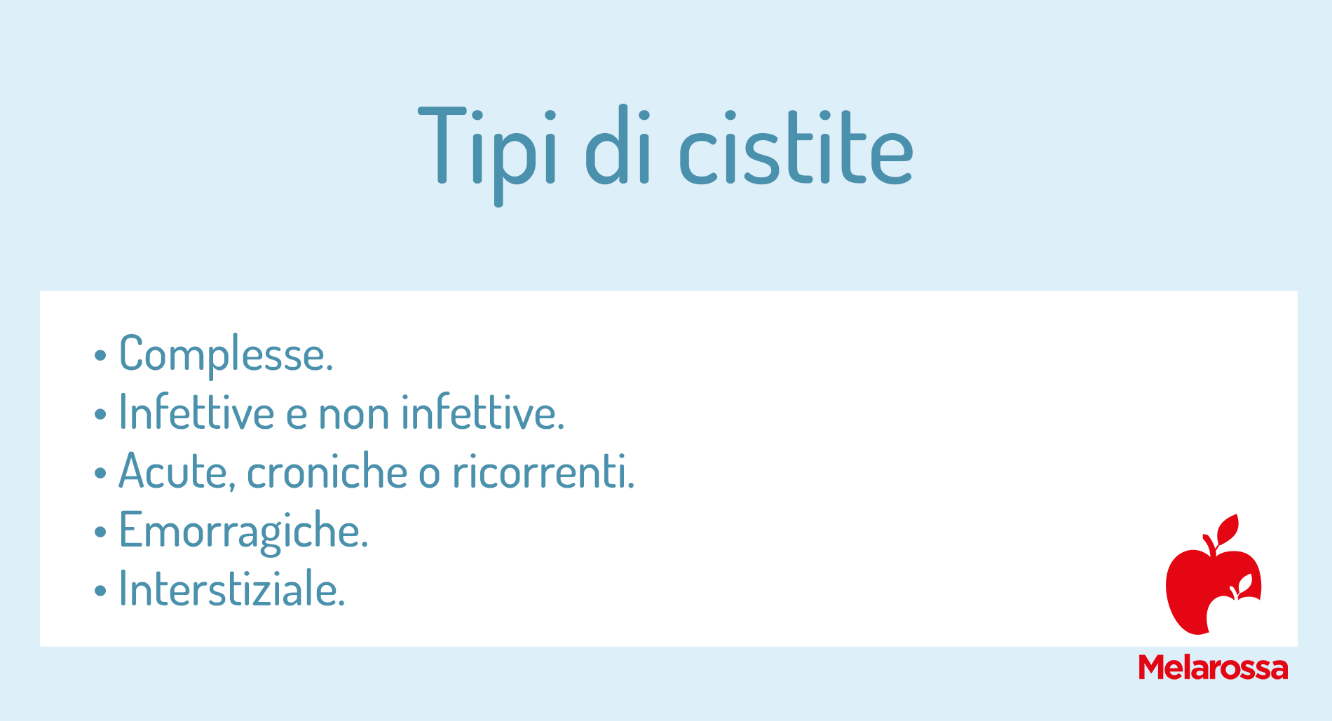 Tipi di cistite