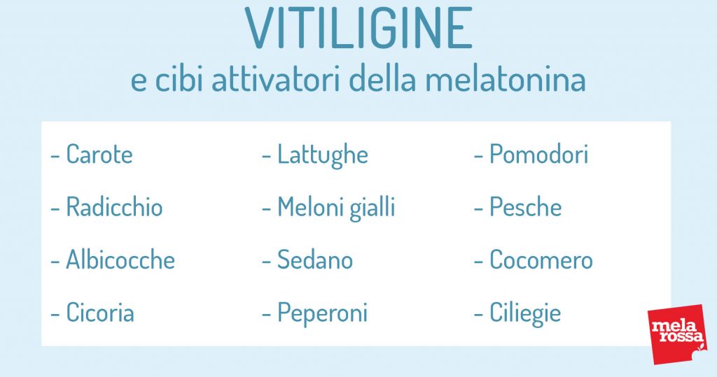 vitiligine cibi attivatori della melatonina 