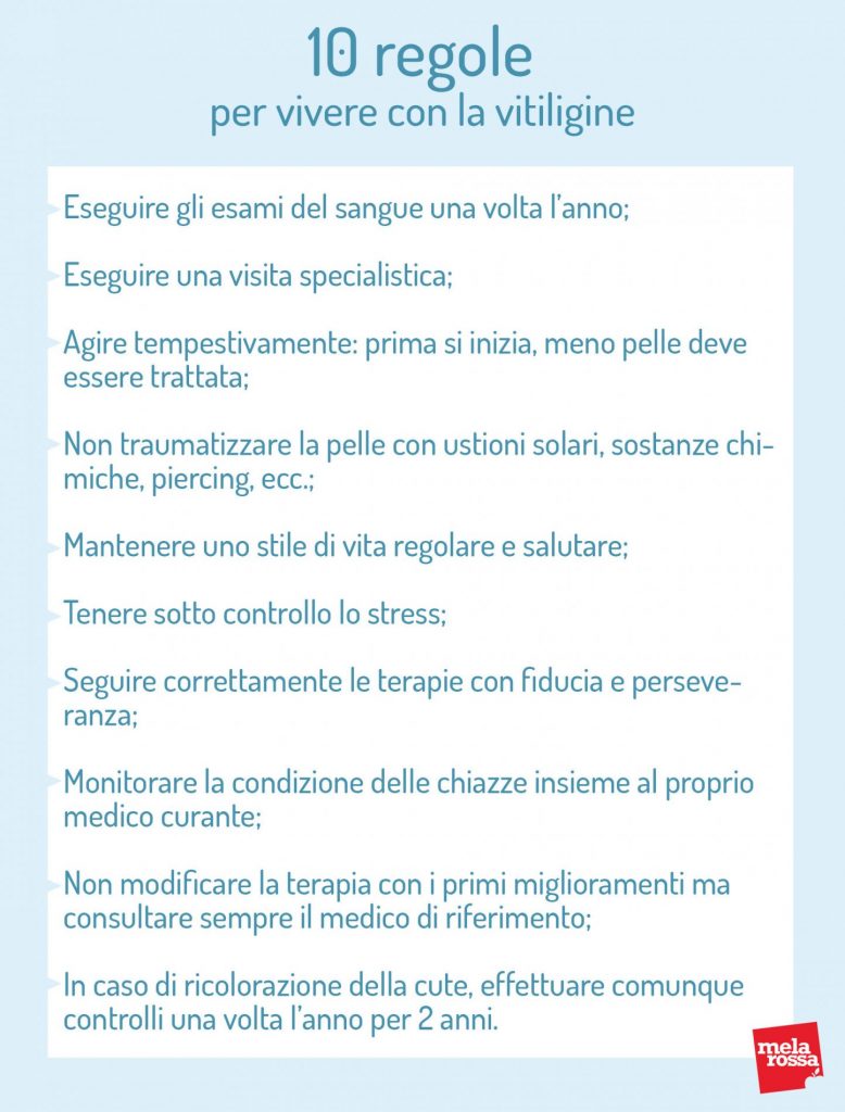 vitiligine: regole per convivere 