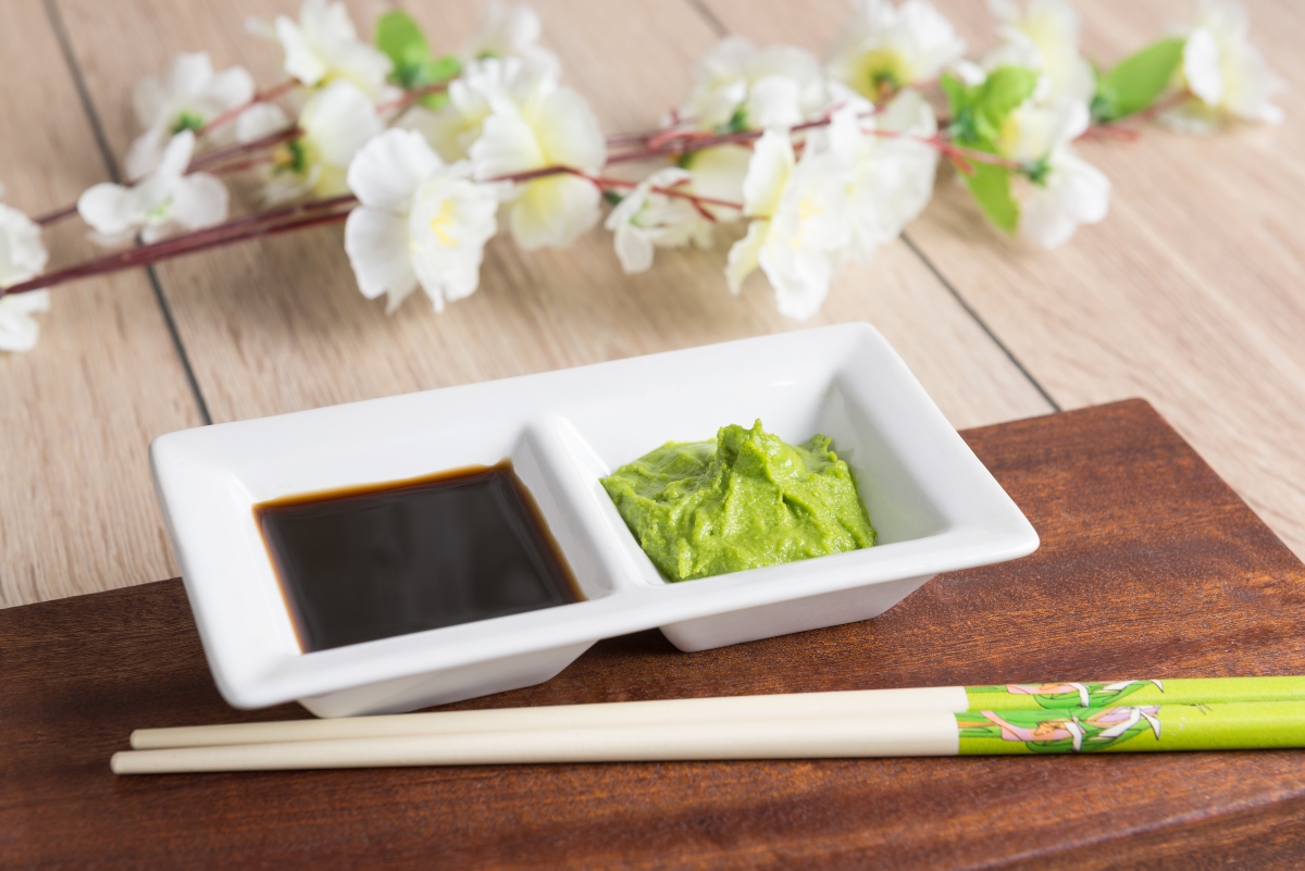 wasabi e salsa di soia