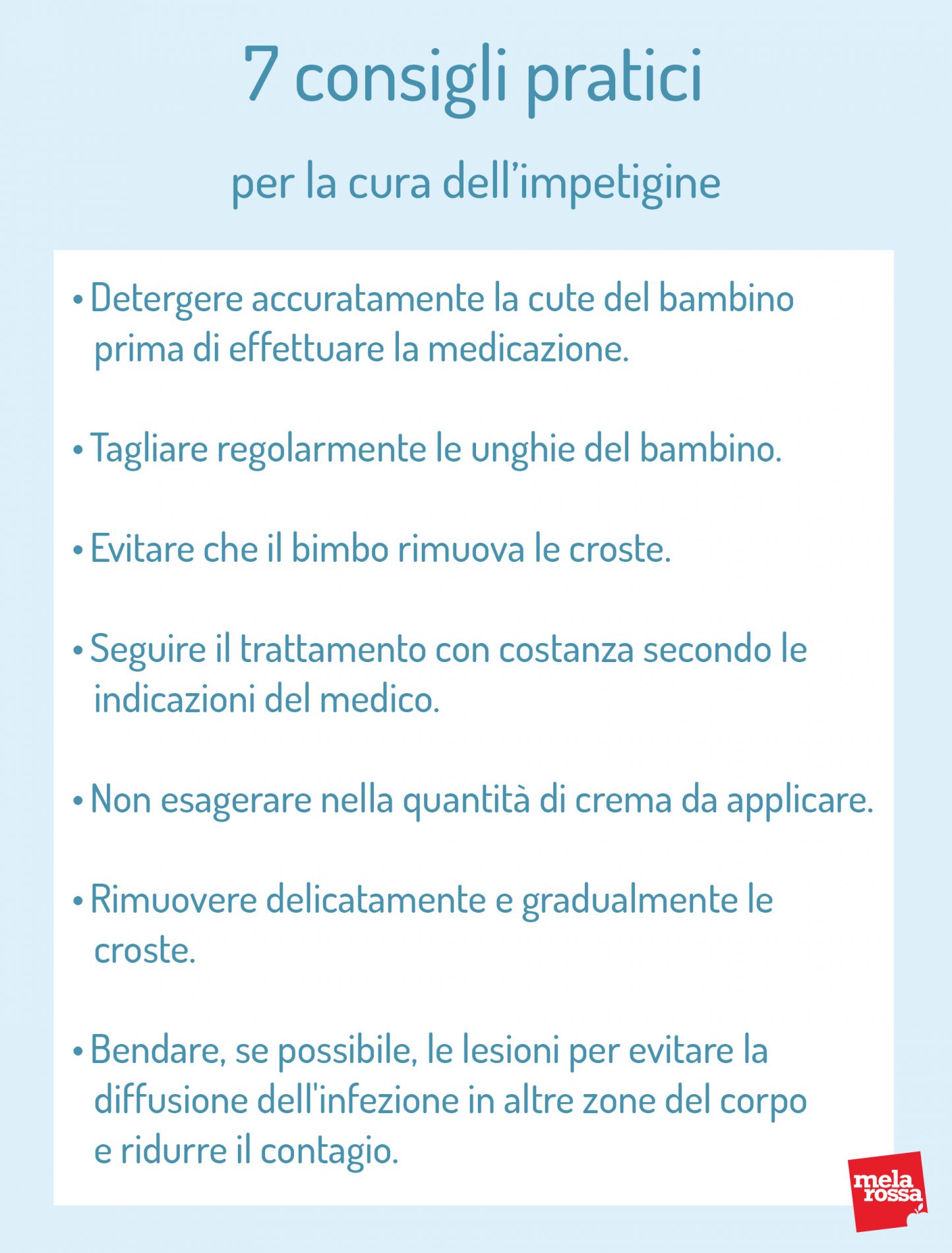 consigli per la cura dell'impetigine 