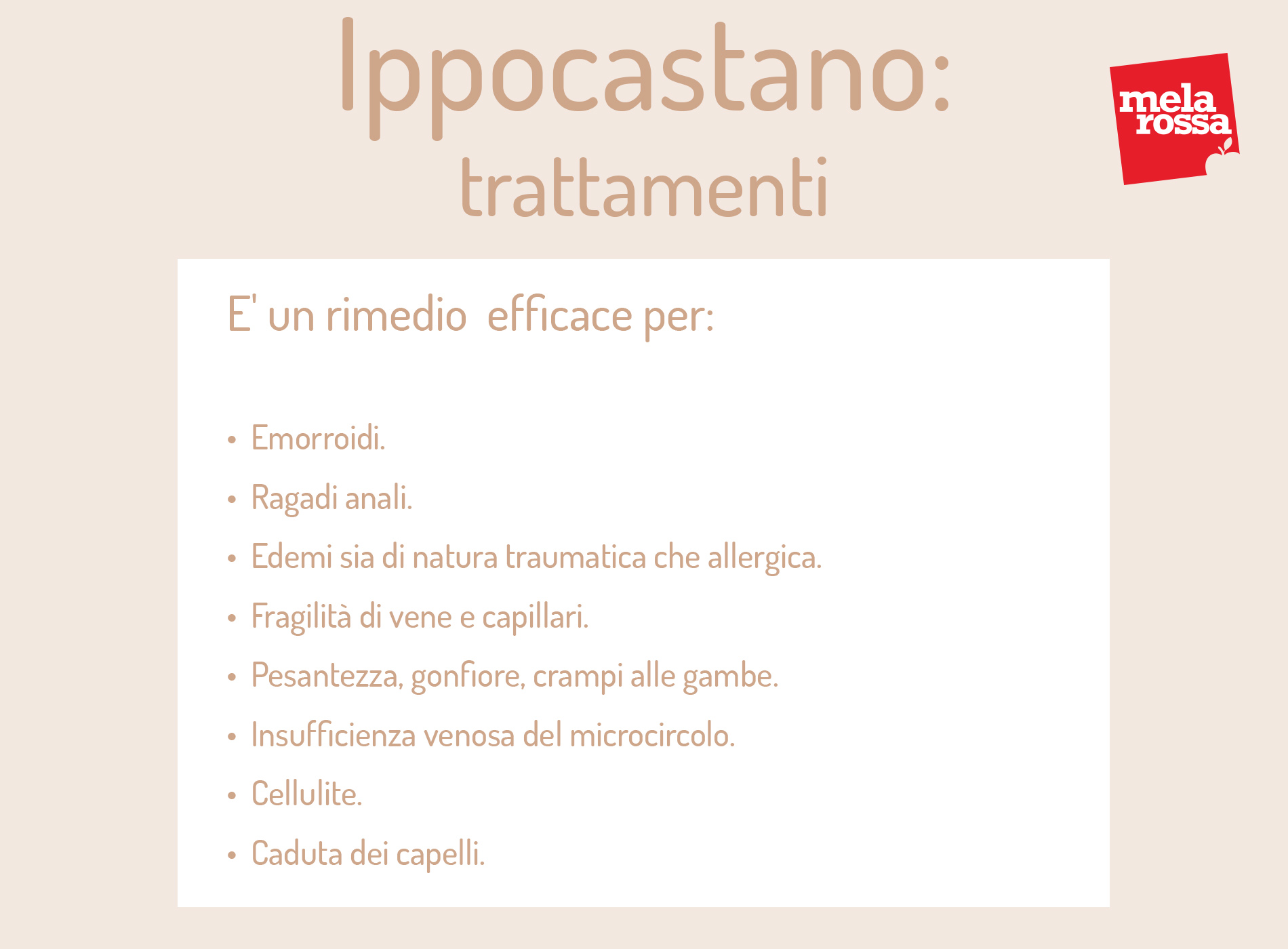 Ippocastano: rimedio efficace per 