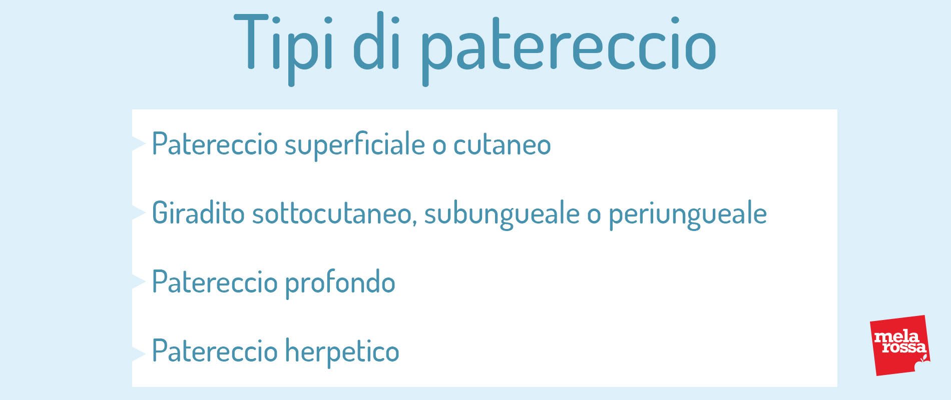 tipi di patereccio