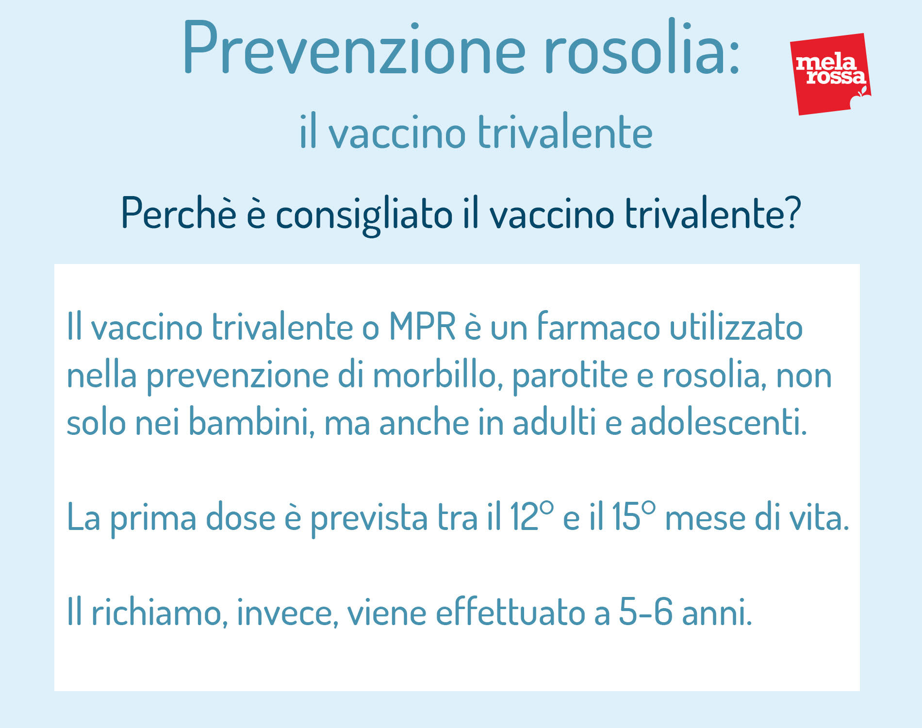 rosolia: prevenzione, perché è consigliato fare il vaccino trivalente e quando farlo