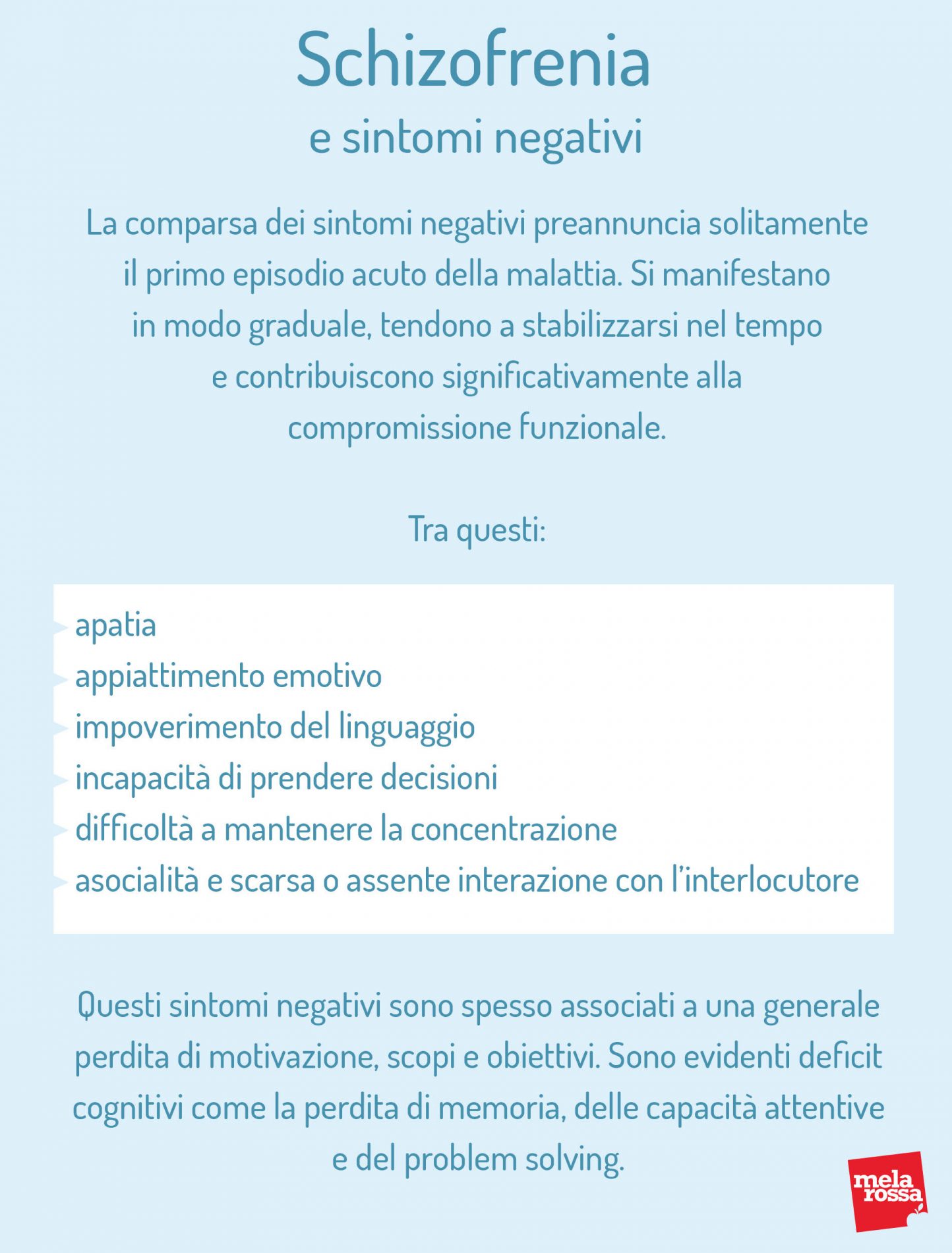 Schizofrenia e sintomi negativi: quali sono 