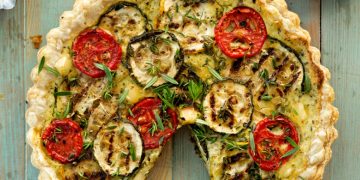 torta salata con melanzane